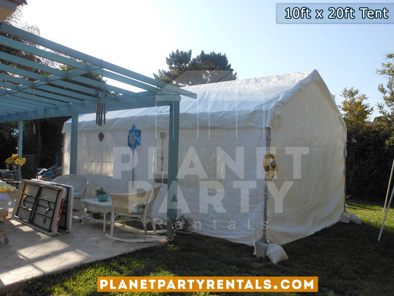 10x20 White Party Tent Rentals | Tent Packages Available for Rent | San Fernando Valley 