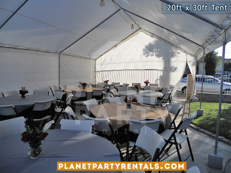 White Canopy/Tent for Renta - Tables Chairs - San Fernando Valley