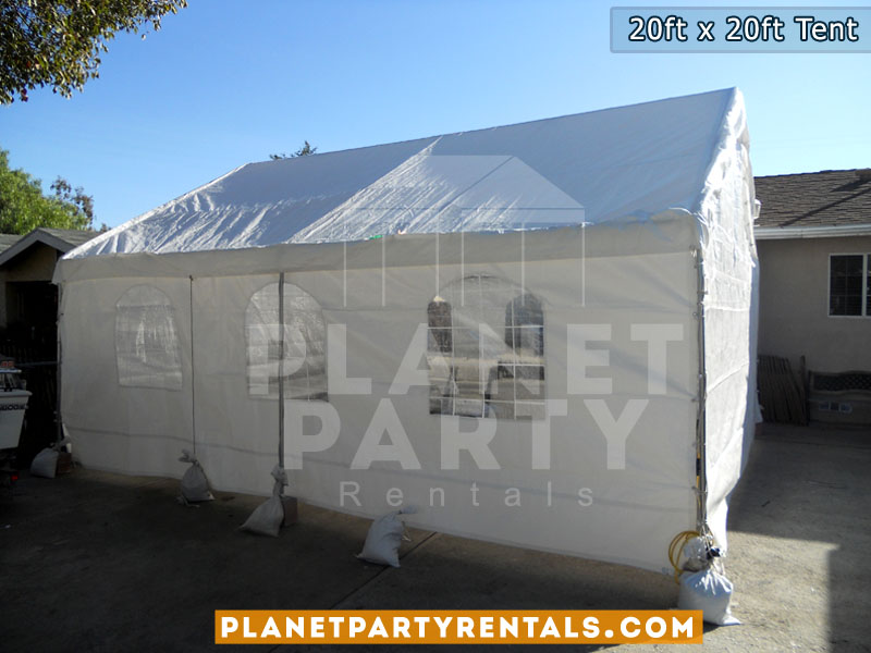 20x20 White Party Tent Rental | Tents and Canopies | Prices | Pictures | San Fernando Valley