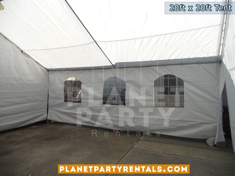20x20 White Party Tent Rental | Tents and Canopies | Prices | Pictures | San Fernando Valley