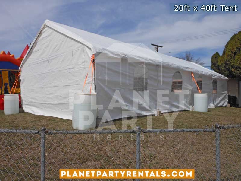 20x40 Tent with window sidewalls on grass