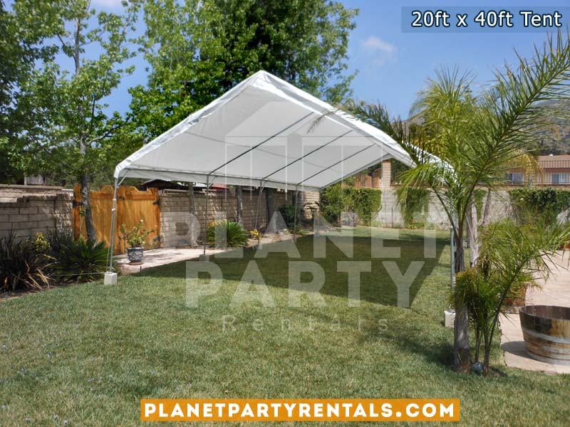 Large 20x40 Tent with no sidewalls top only on grass 