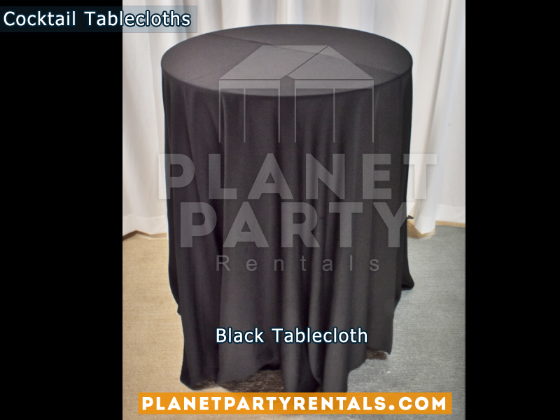Black cocktail tablecloth